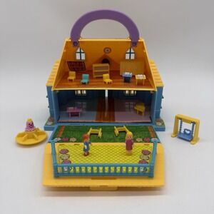 Tiny Dreams Carry Along Blue Box Tiny Teacher School House Mini Playset Toy